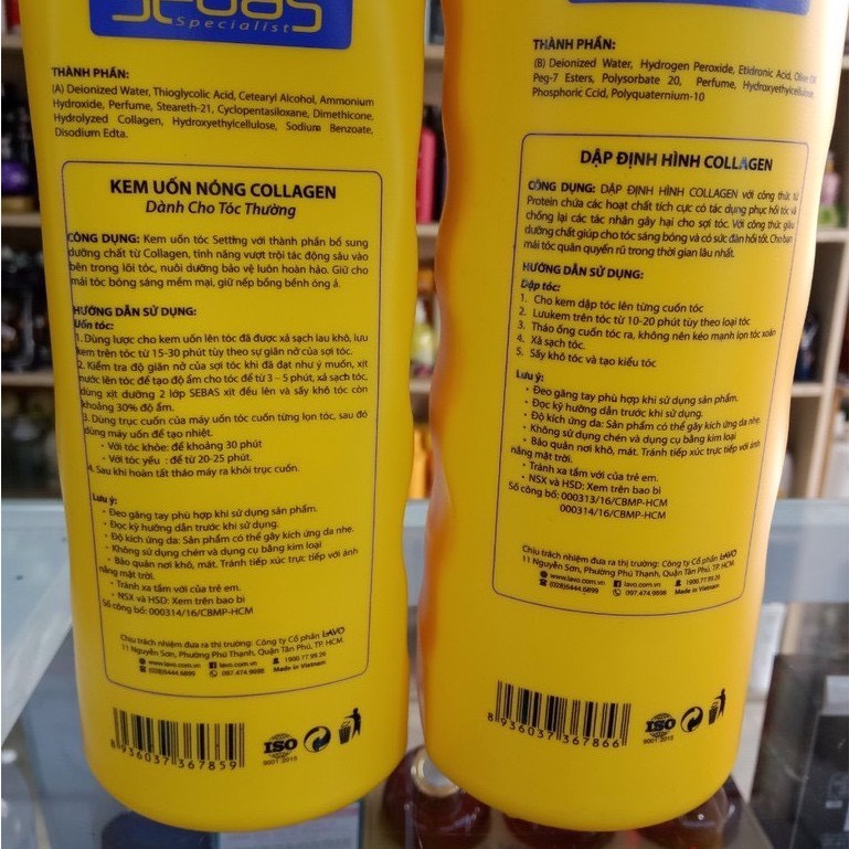 [HCM]THUỐC UỐN SETTING SEBAS
