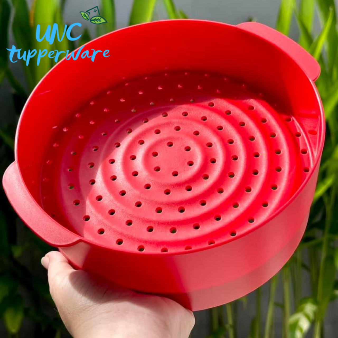 Xửng hấp Tupperware Steam It 2 Tầng – Màu Đỏ