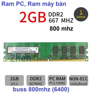 Ram PC2 DDR2 2GB dùng cho G31, P33, P31, 945, 946 - Ram máy PC nhiều hãng thumbnail