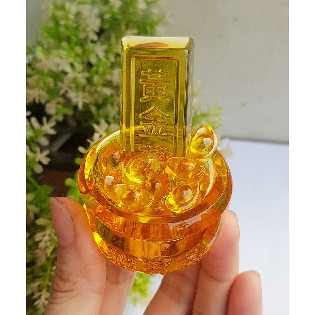 [HCM]Combo Phong Thủy Bát Tụ Bảo 5cm + 01 thanh vàng 6.5cm + 10 thỏi vàng 1.5cm