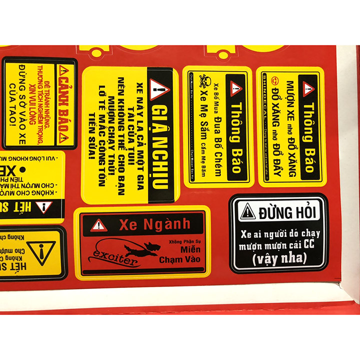 [HCM]Tem Dán Xe Máy  Logo  Đề Can [ Mầu 6 ]