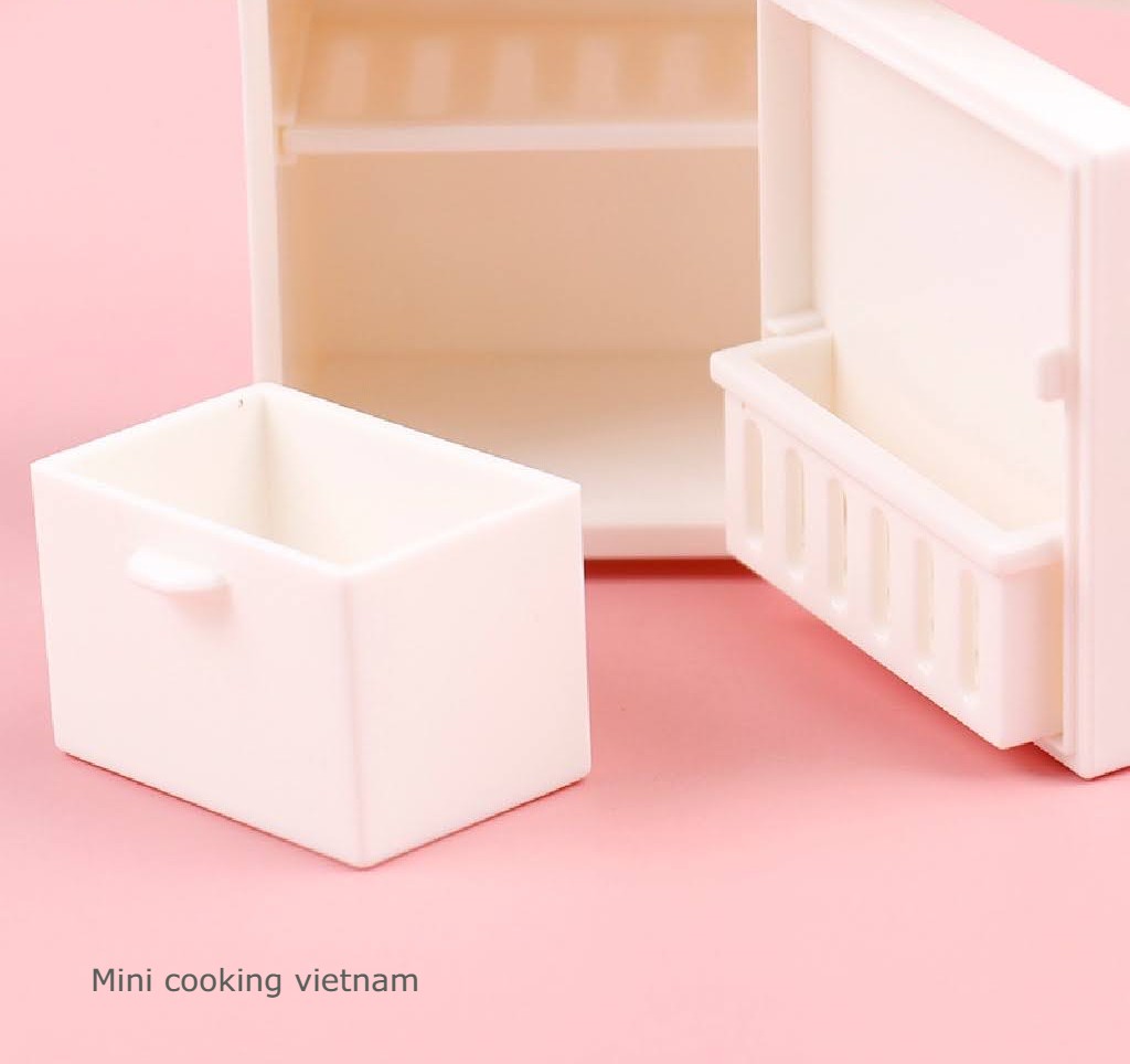 Tủ Lạnh Mini Cho Nhà Búp Bê