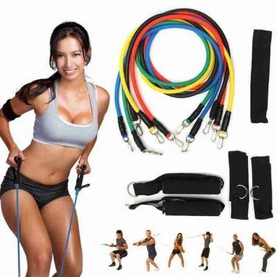 Bộ Dây Tập Thể Dục Ngũ Sắc 11 Món Tập Full Body