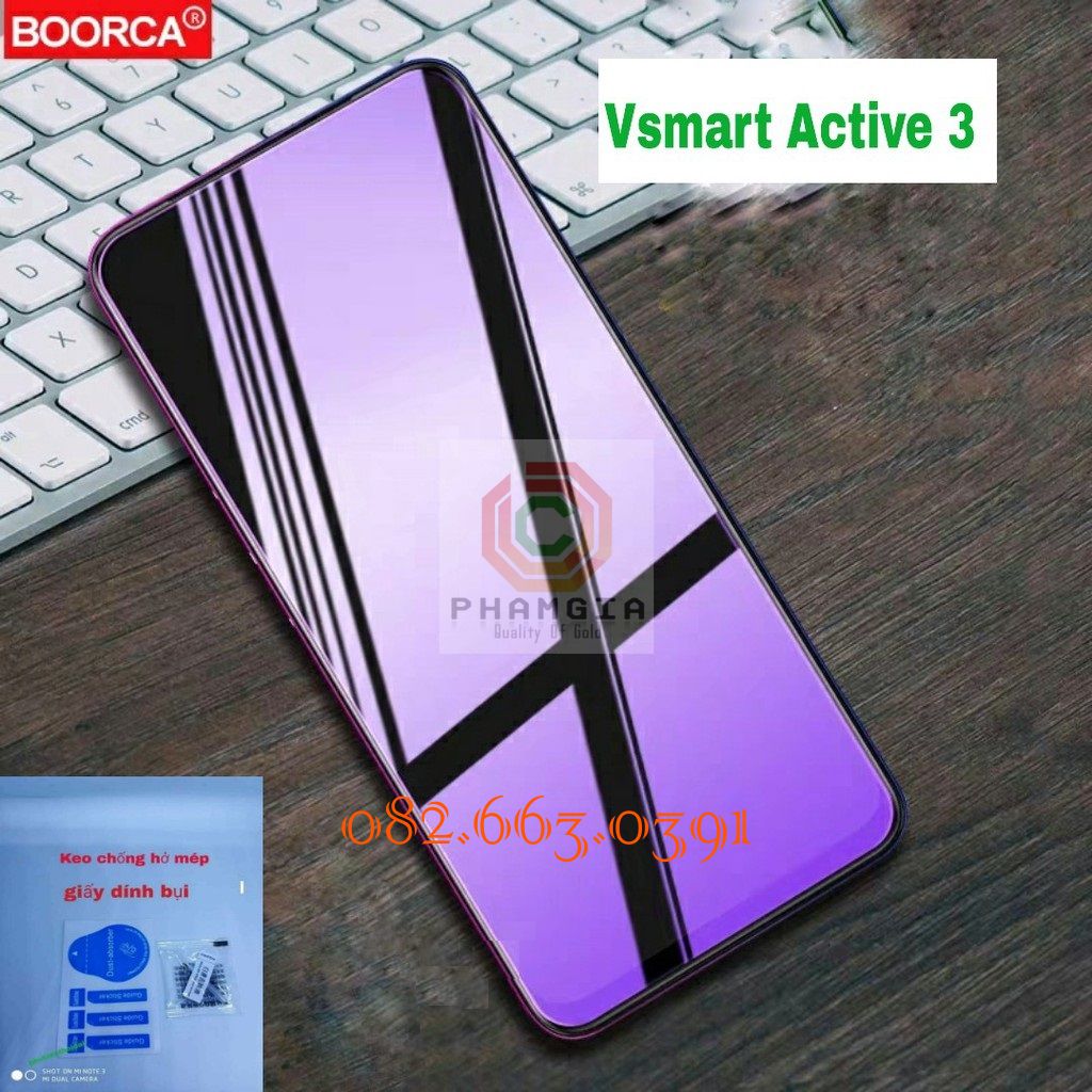 Cường Lực Vsmart bảo vệ mắt ánh tím Vsmart Active 1/Active 1+/Active 3 nano dẻo