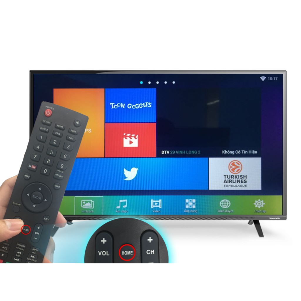 {Bảo hành 01 tháng}REMOTE ĐIỀU KHIỂN TIVI SKYWORTH SMART/LED/LCD