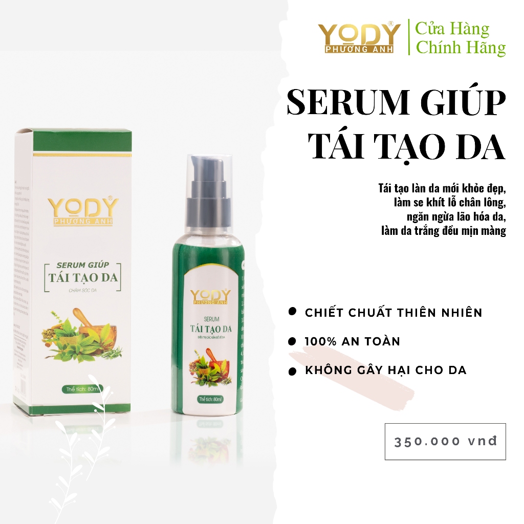 Combo ( Tái tạo da 80ml-Bột rửa mặt) -Yody Phương Anh