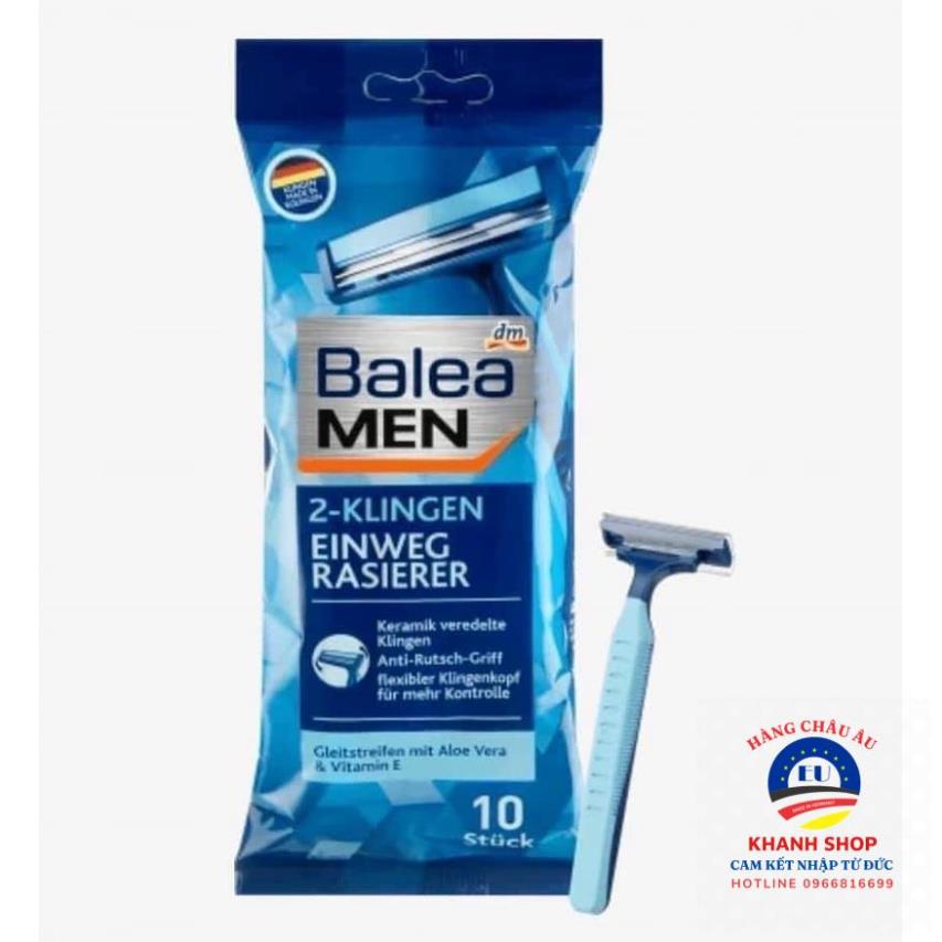 Sét 10 bàn, dao cạo râu balea men - hàng đức chính hãng