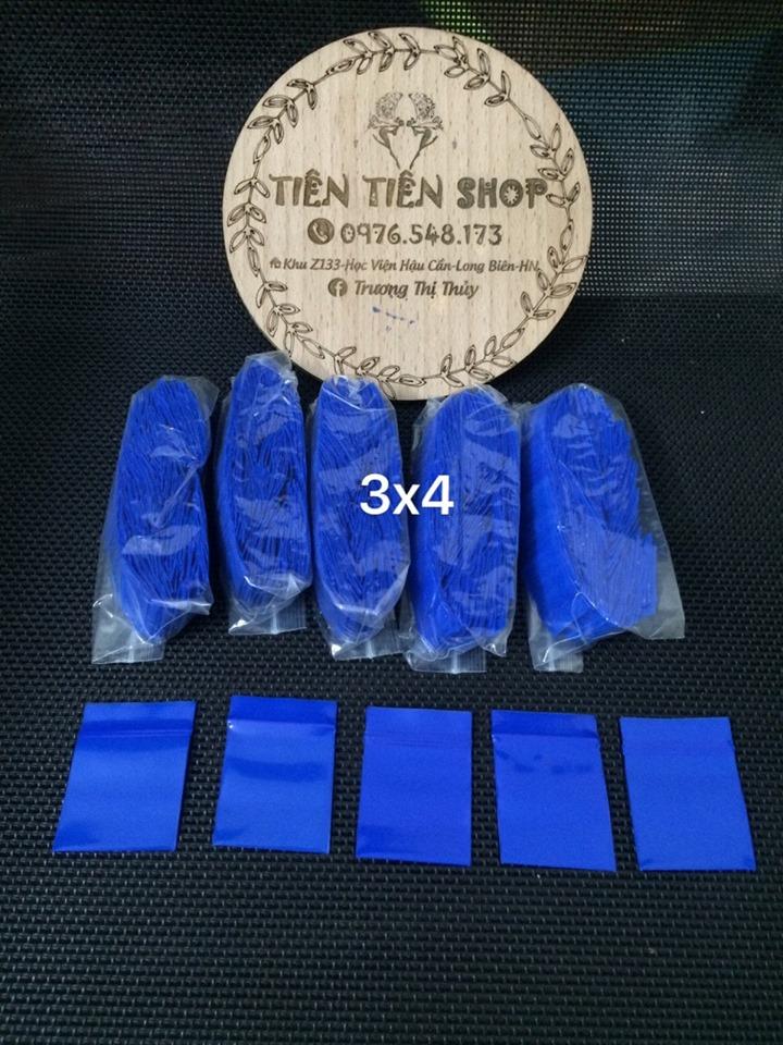gói 100 túi zip xanh dương chọn size