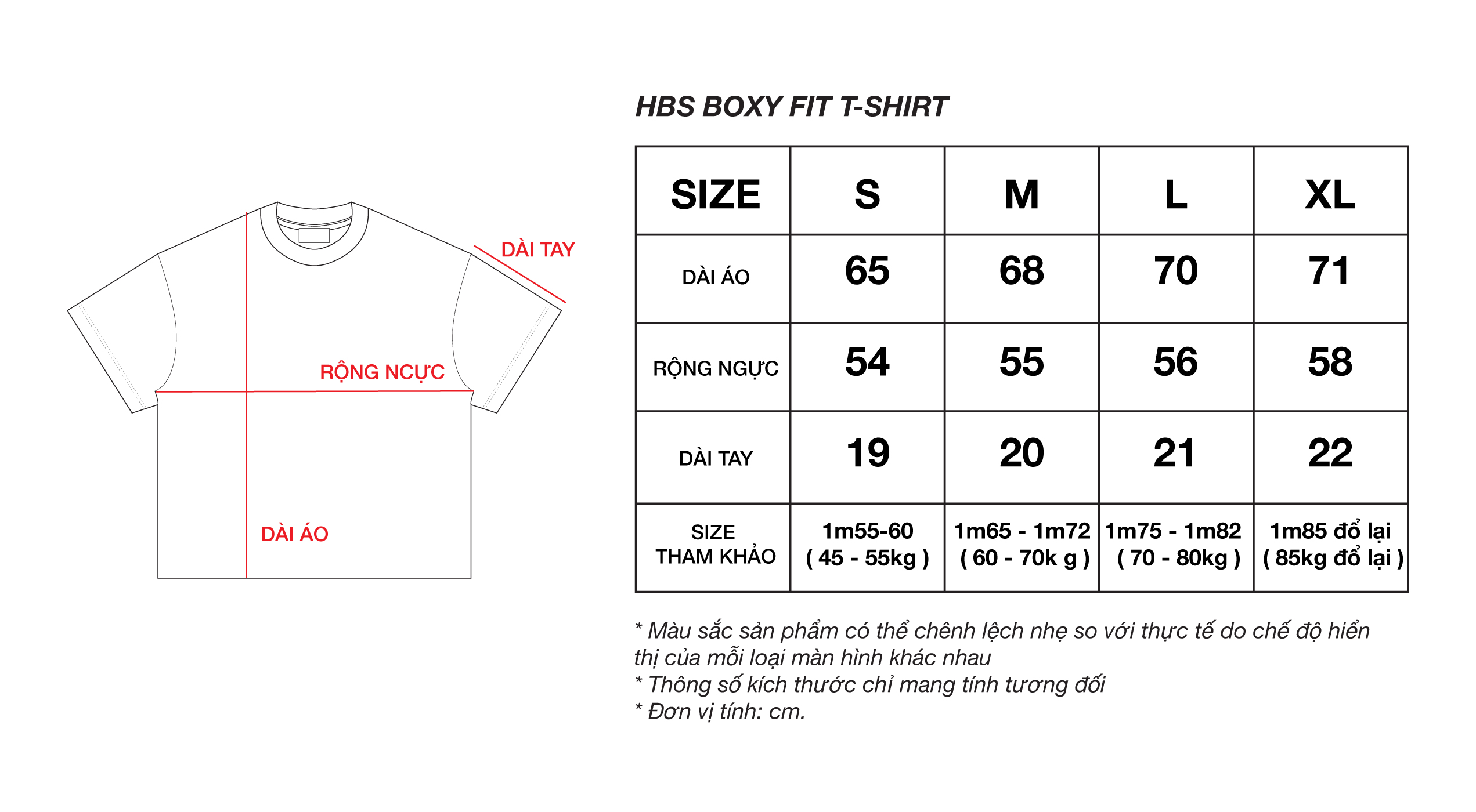 Áo phông hình HBS BRAVE BOXY T-SHIRT - WHITE