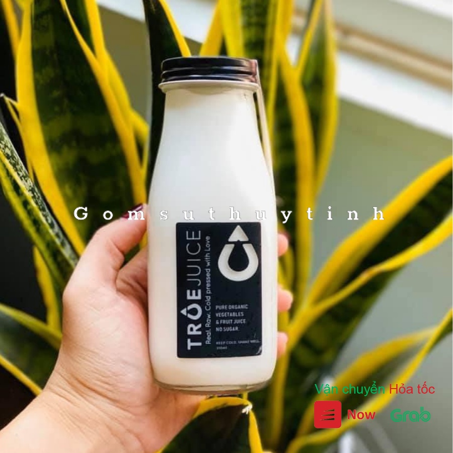Chai thủy tinh/ Bình thủy tinh nắp thiếc dày hàng cao cấp dung tích 300ml
