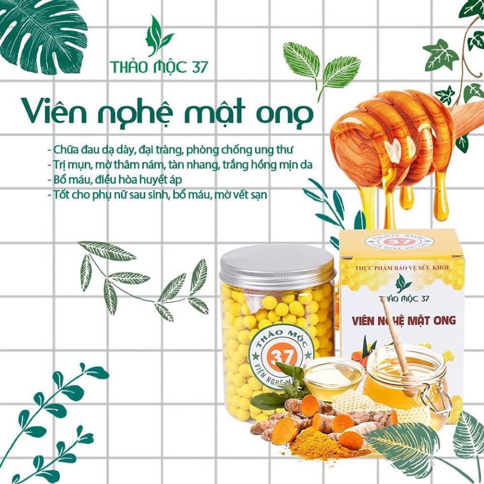 Viên Tnh Bột Nghệ Mật Ong Thảo Mộc 37