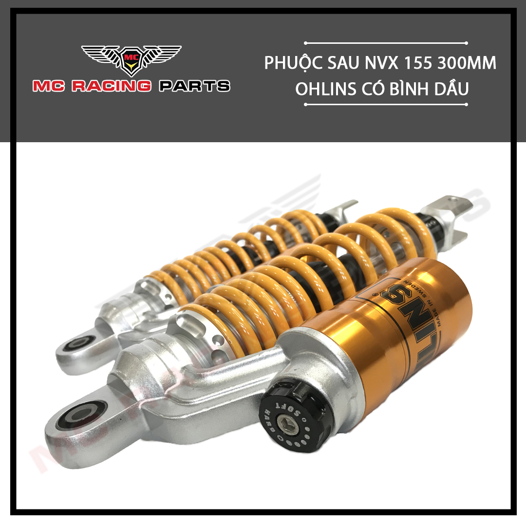 PHUỘC SAU NVX 155 300mm  CÓ BÌNH DẦU MC