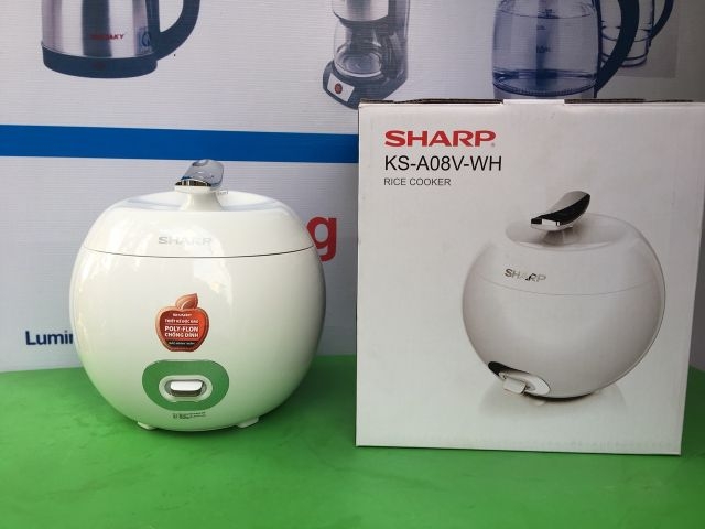 Nồi cơm điện mini quả táo Sharp 0.72l  KS-A08V-RD
