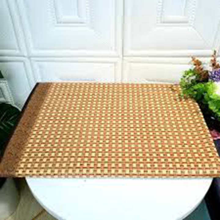 [LOẠI DÀY] Chiếu mây điều hòa cao cấp xuất MJ, sợi mây tổng hợp không sợ nóng bí, mặt dưới phủ nano, có đai chun cột góc SIGATO9839