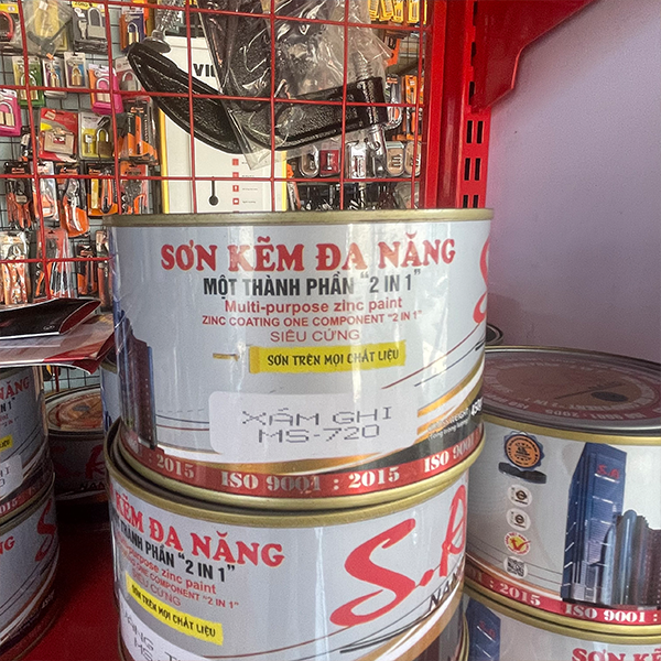 Sơn kẽm S.A đa năng 1 thành phần 450g, 900g, 3kg
