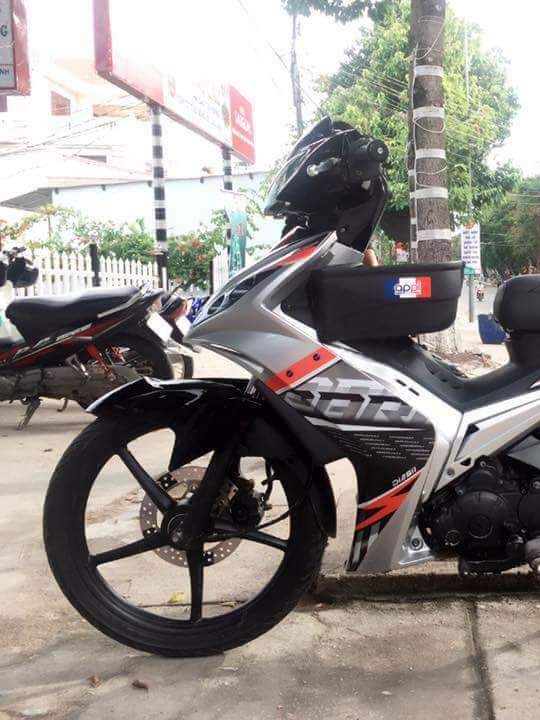 Tem rời ex nhỏ 2006-2010 dán xe xám bạc phối tem cam