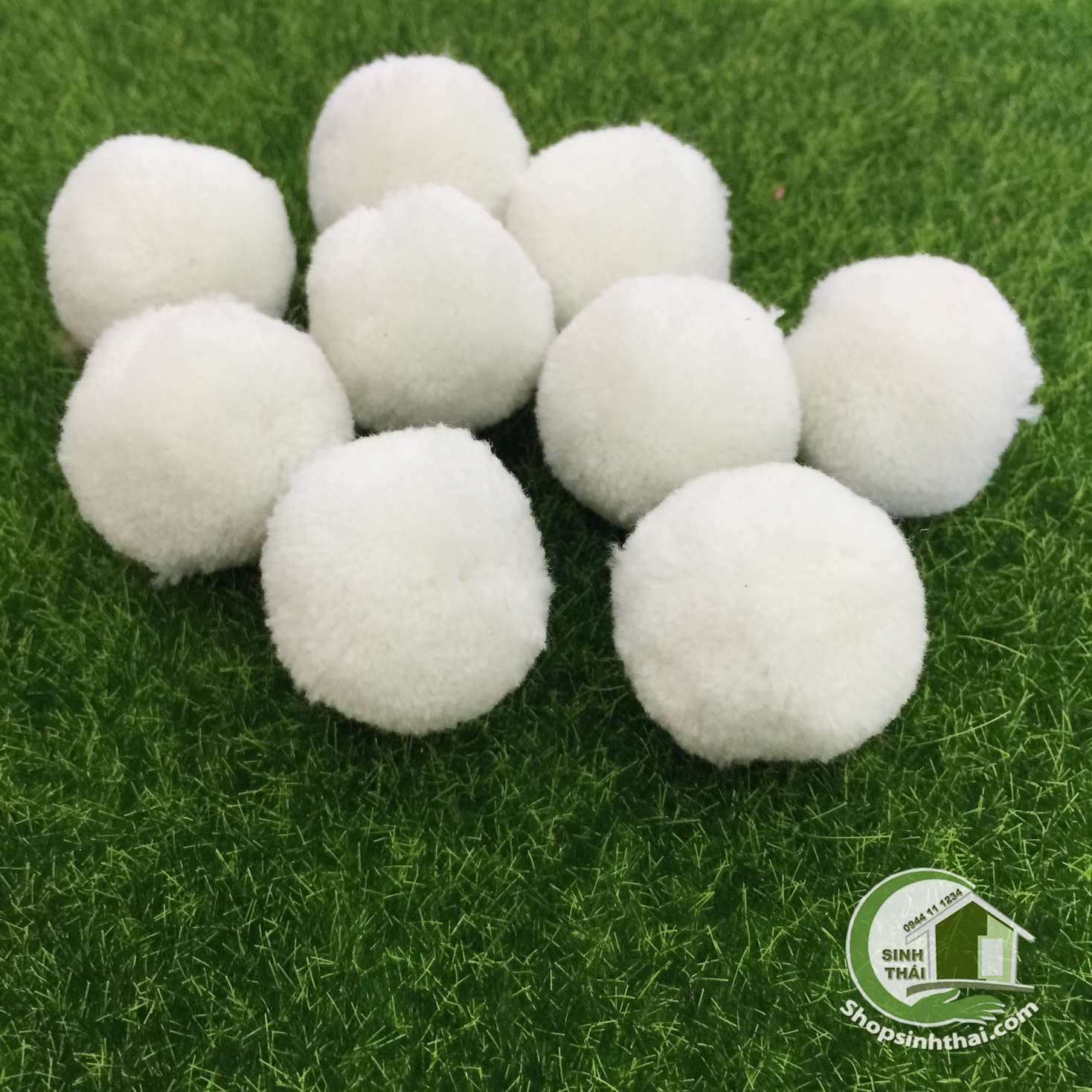 [HCM]Ba Cục Bông Len Tròn 3cm - Mmàu ngẫu nhiên