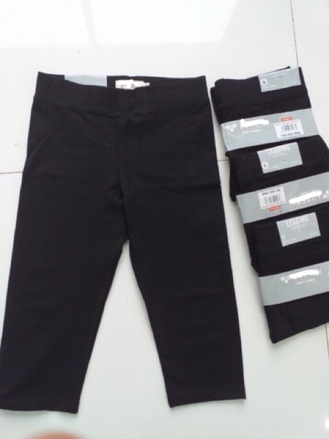 Quần legging nữ lửng 2 túi sau