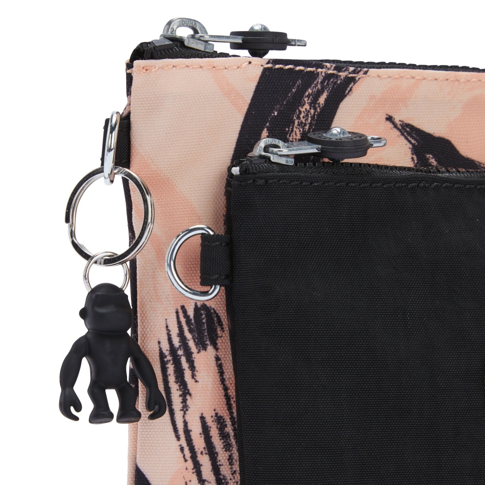 [Special Deal] Kipling Ví Duo Pouch - Coral Flower / Bright Palm - HUKI6033