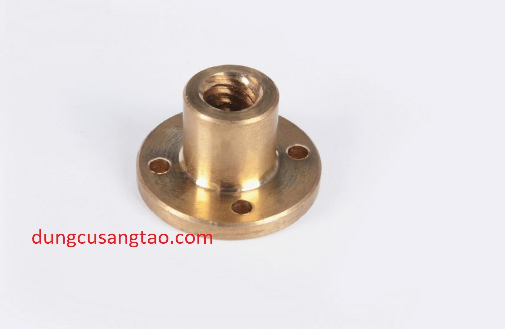 Đai ốc vít me / nút đồng gắn vít me phi 8mm 10mm 12mm / nut vít me t8 t10 t12