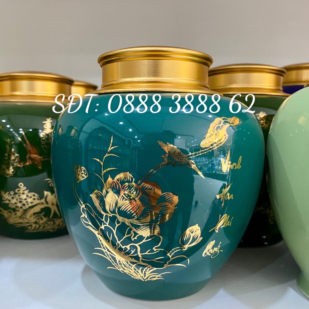 Bình Đựng Trà, Cafe, Lọ Đựng Chè - Bình Đựng Trà  Bát Tràng