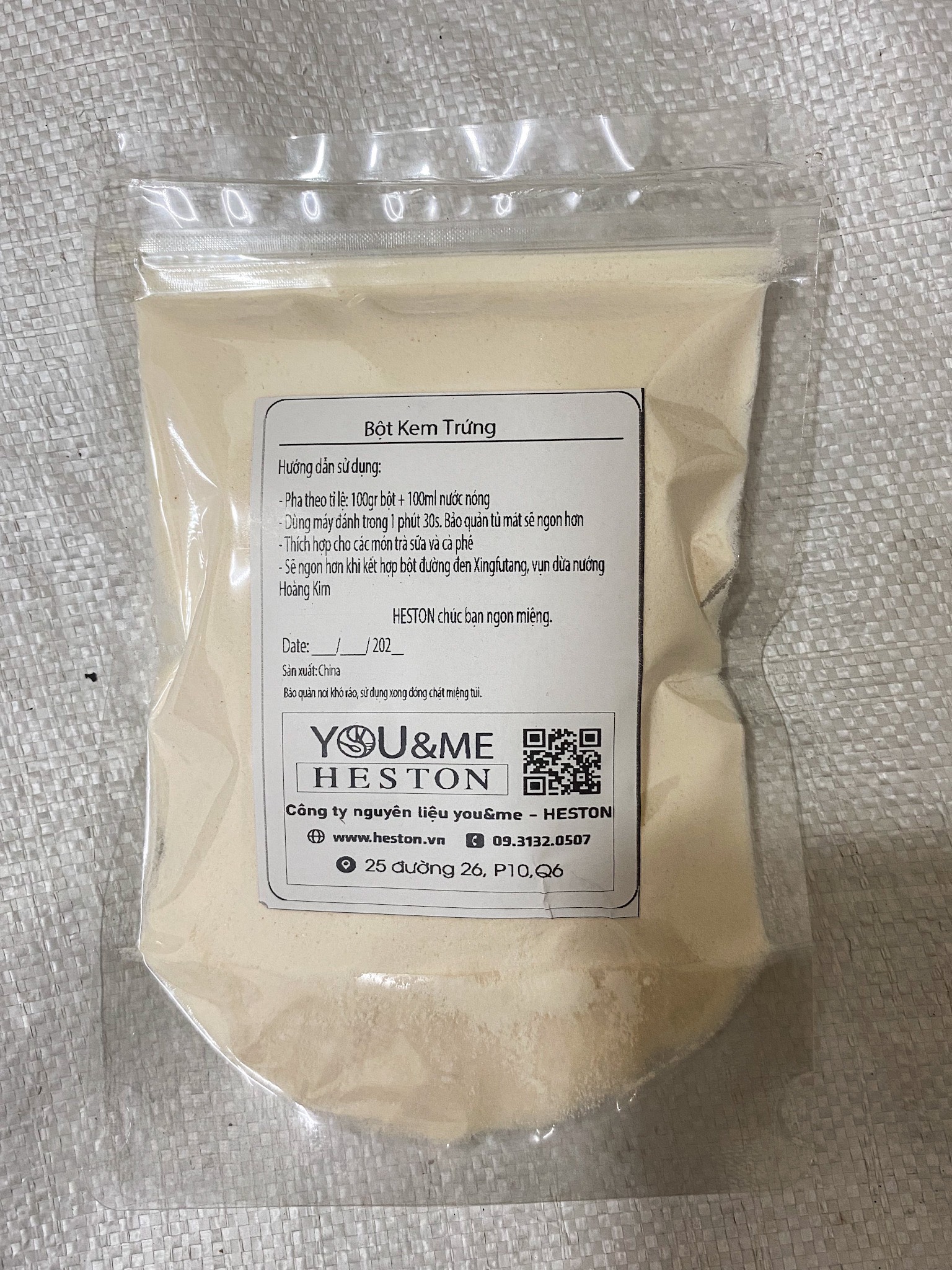 Bột kem trứng Xiaka 200gram