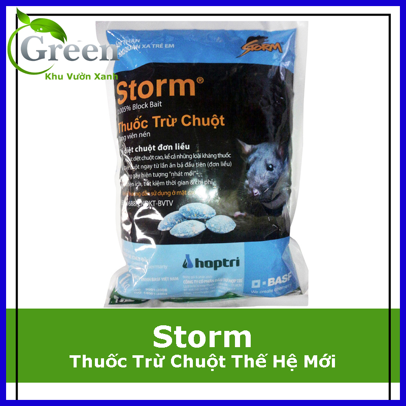 Thuốc Diệt Chuột Storm - Hiệu Quả Cao, An Toàn Cho Môi Trường - Gói 20 Viên