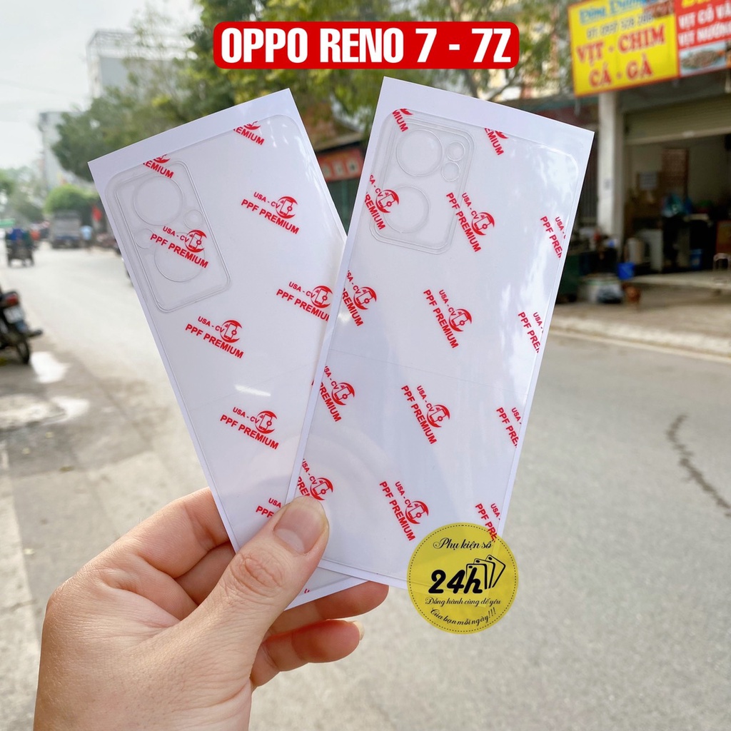 Kính cường lực full màn hình Reno7 4G Reno7 5G - Reno7 Z 5G Và Miếng Dán ppf mặt lưng OPPO Reno7 - Reno7 Z 5G
