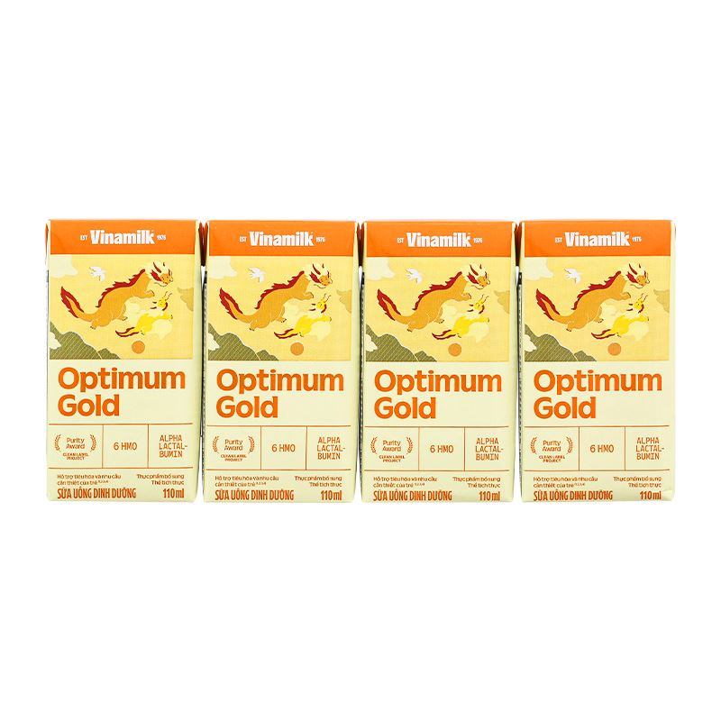 Sữa bột pha sẵn optimum gold 110ml ( Thùng 48 hộp ) Date 08/2025