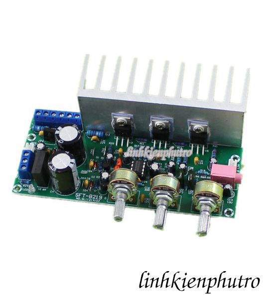 Mạch TDA2050+TDA2030 khuếch đại âm thanh 2.1
