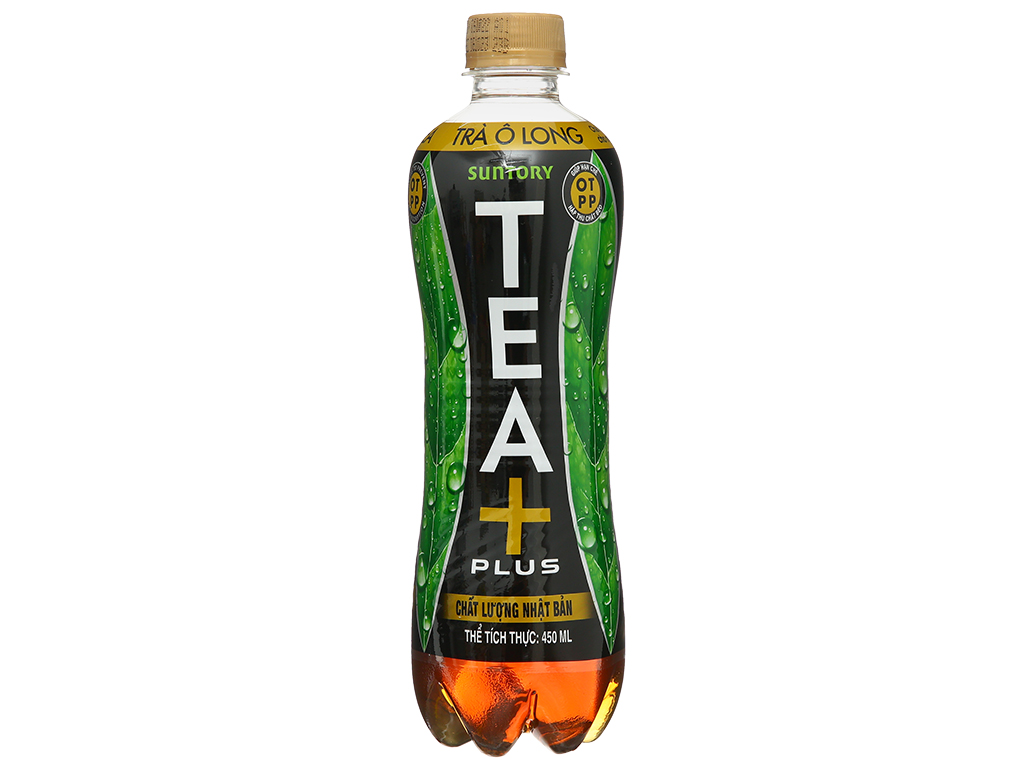 Lốc 6 chai trà ô long Tea Plus 450ml