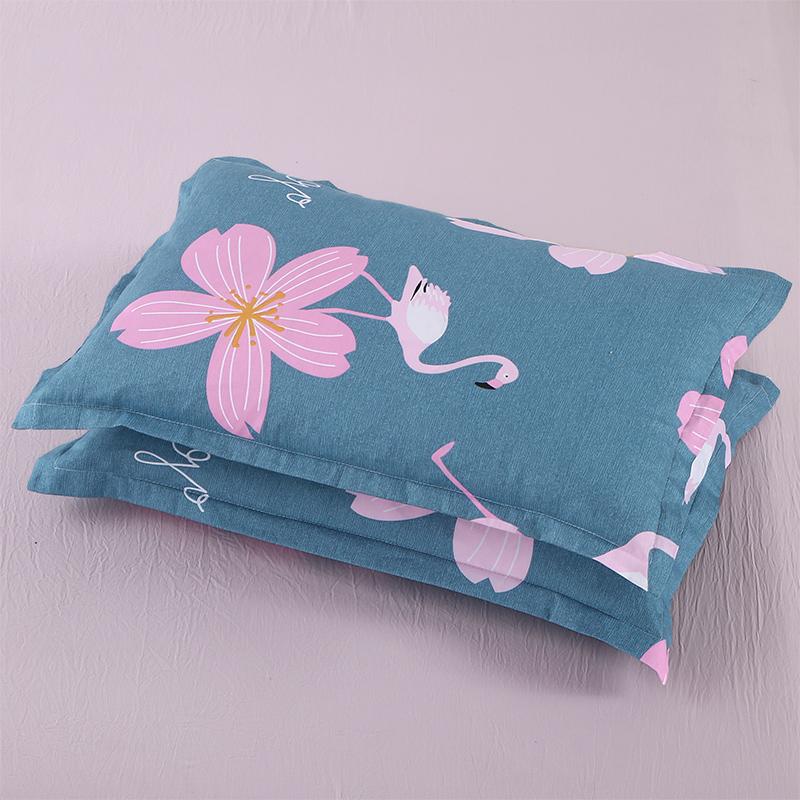 100% Cotton Vỏ Gối THU ĐÔNG SỌC Chéo Vỏ Gối Đơn Một Cặp 48X74 Bộ Ruột Gối 100% Cotton 100% Cotton Sinh Viên