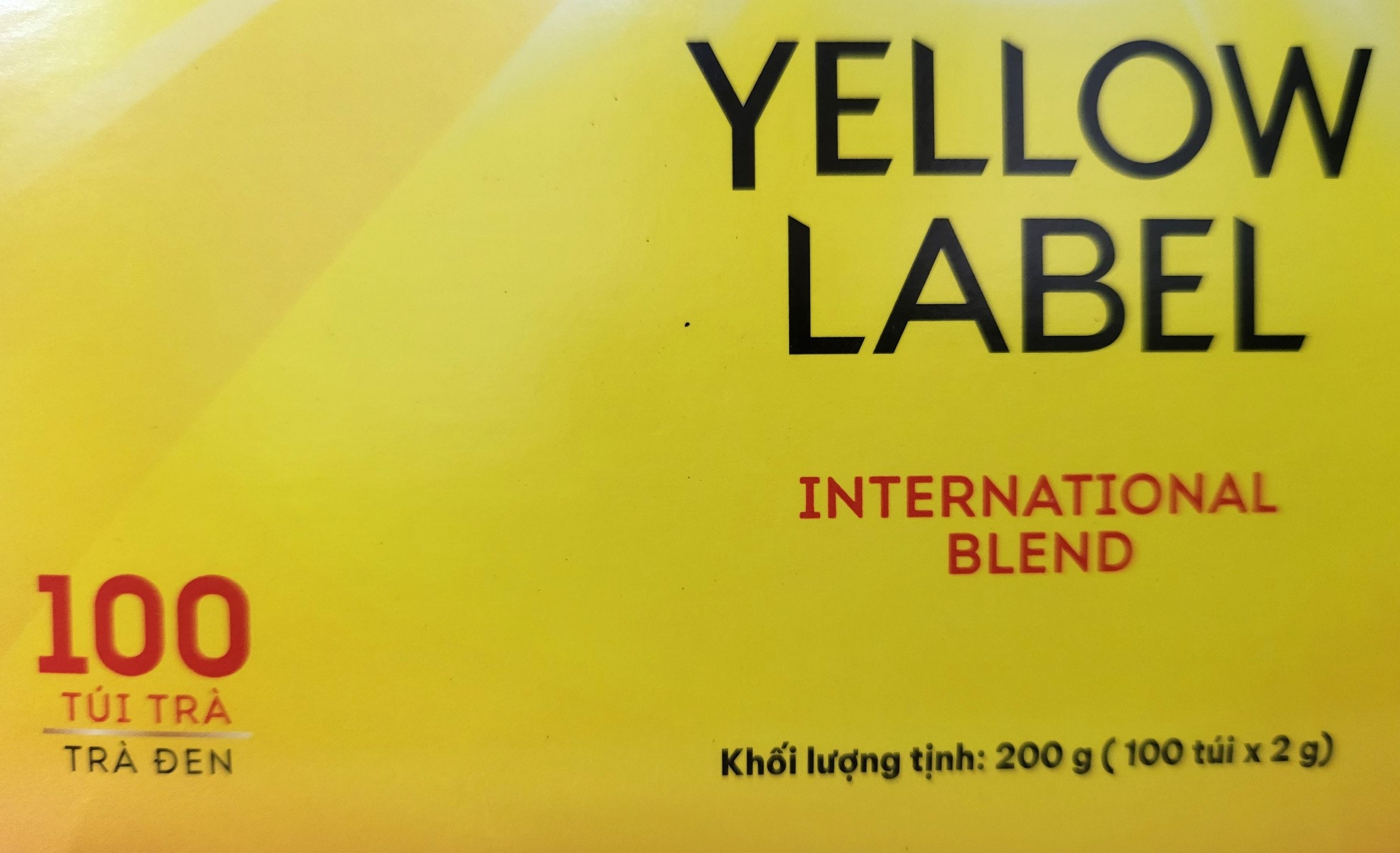 LIPTON (HỘP LỚN 200gr / 100 túi lọc) TRÀ ĐEN NHÃN VÀNG [Indonesia] LIPTON Yellow Label Tea Bags (HALAL)