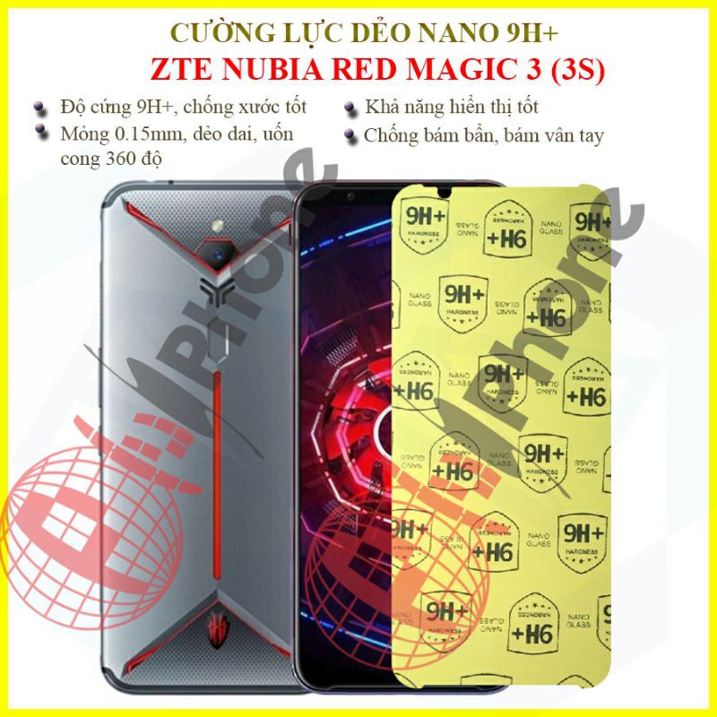 Dán cường lực dẻo nano Nubia Red Magic 3