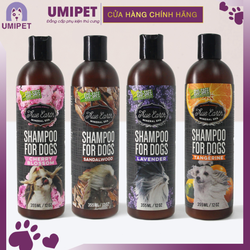Sữa tắm cho Chó True Earth Lavender 355ml UMIPET- An toàn cho da, không gây đọc hại cho thú cưng của bạn
