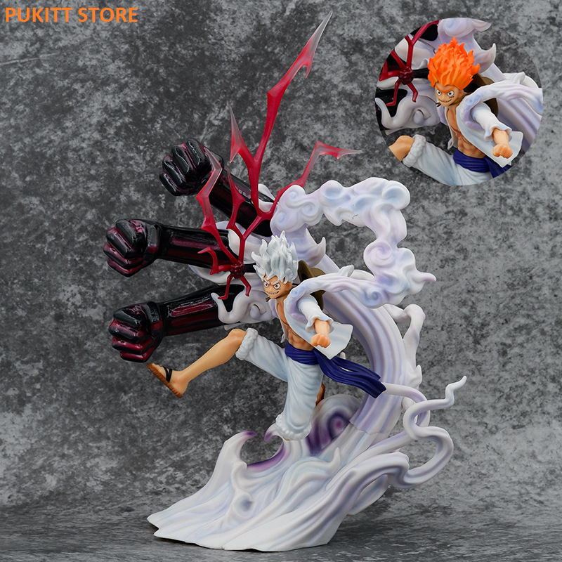 Mô hình luffy gear 5 thần mặt trời nika 30cm - one piece l046