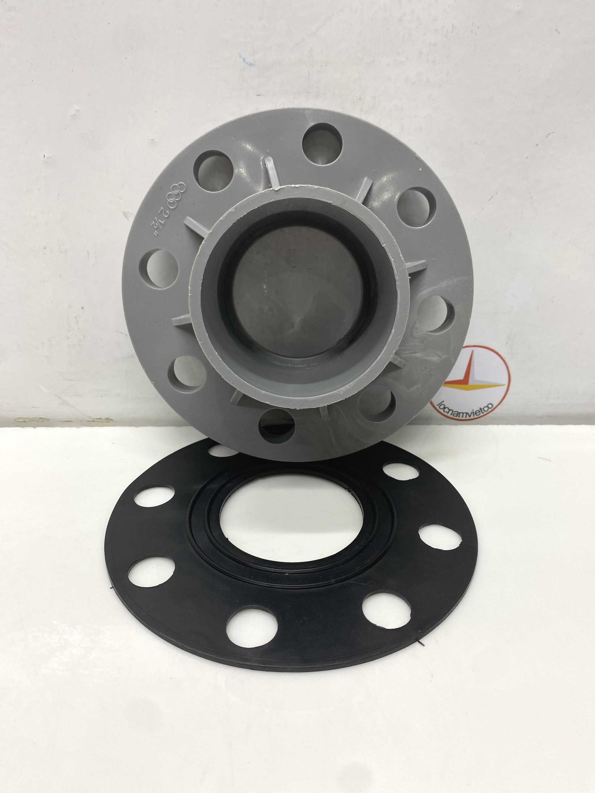 Bích nhựa PVC , mặt bích 76 ( kèm ron ) nhựa Đồng Nai (Flange)- MB76 (