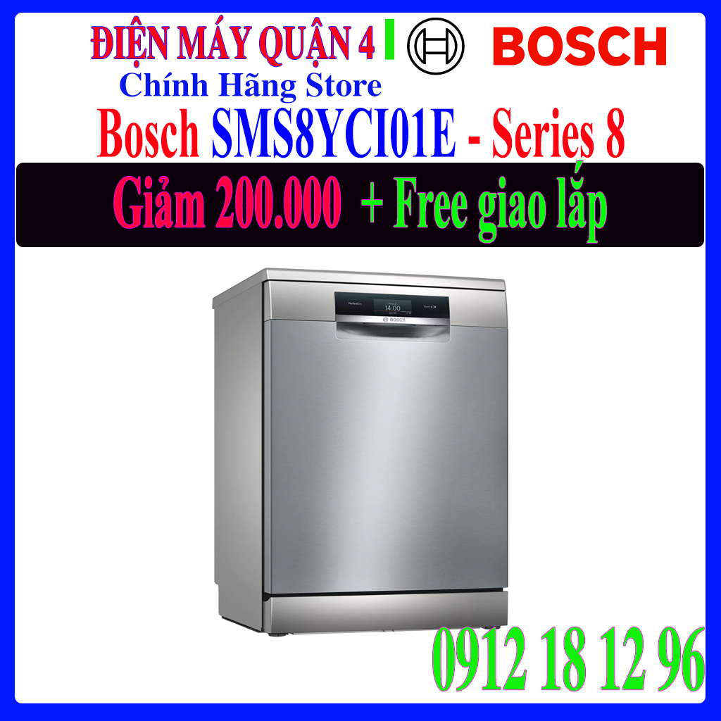 Máy rửa bát bosch sms8yci01e - hàng chính hãng