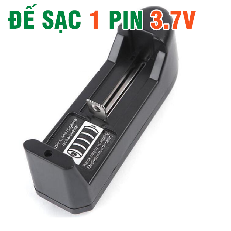 Sạc pin 18650 cao cấp dùng sạc 1 viên dùng điện áp 110 - 240v ( Có Đèn Báo Khi Sạc Đầy )