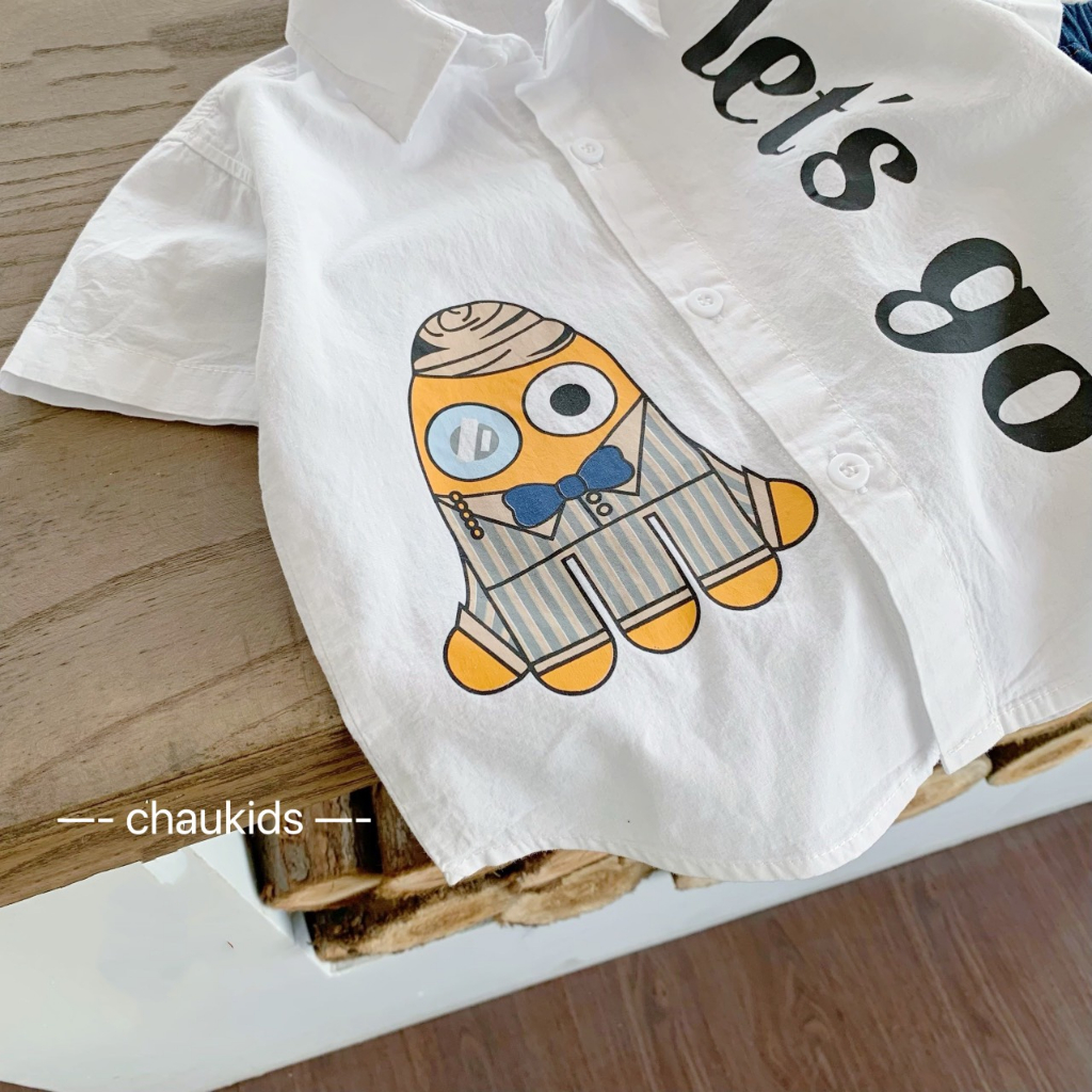 SET SƠ MI QUẦN JEAN BÉ TRAI 8-18KG(LETGO)