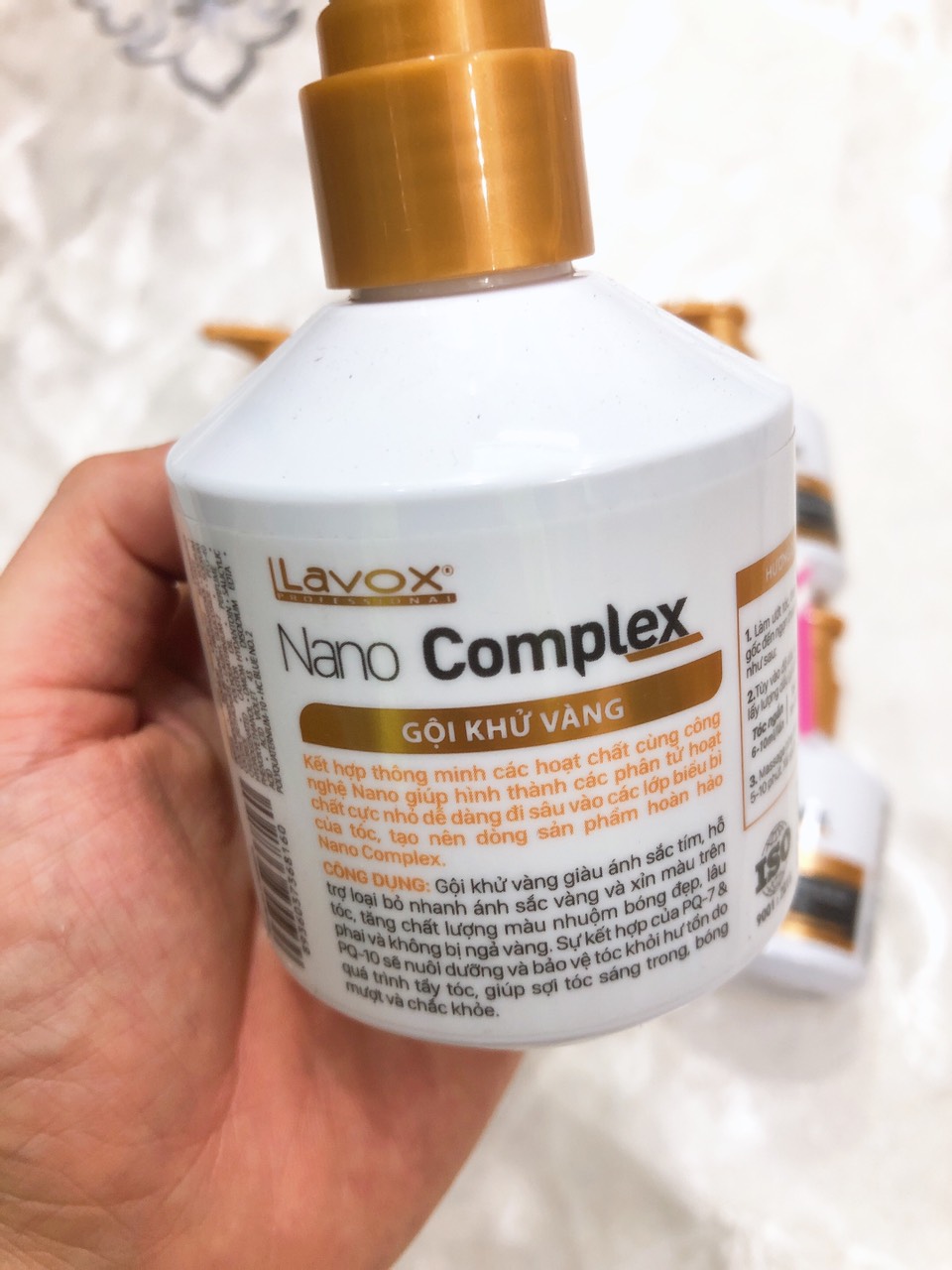 Dầu gội khử vàng Lavox Nano Complex 200ml