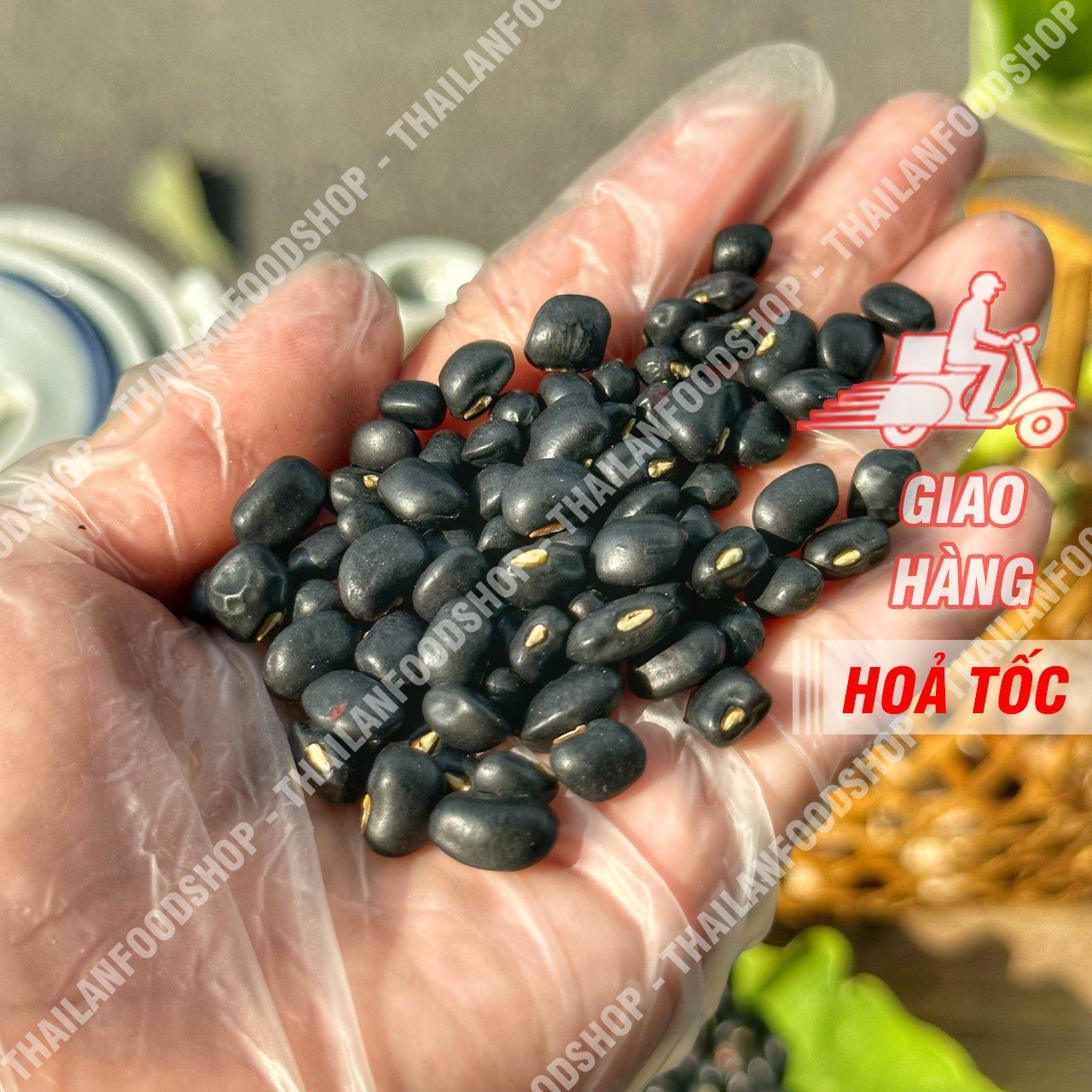 Black beans Green please dry bag 500 grams