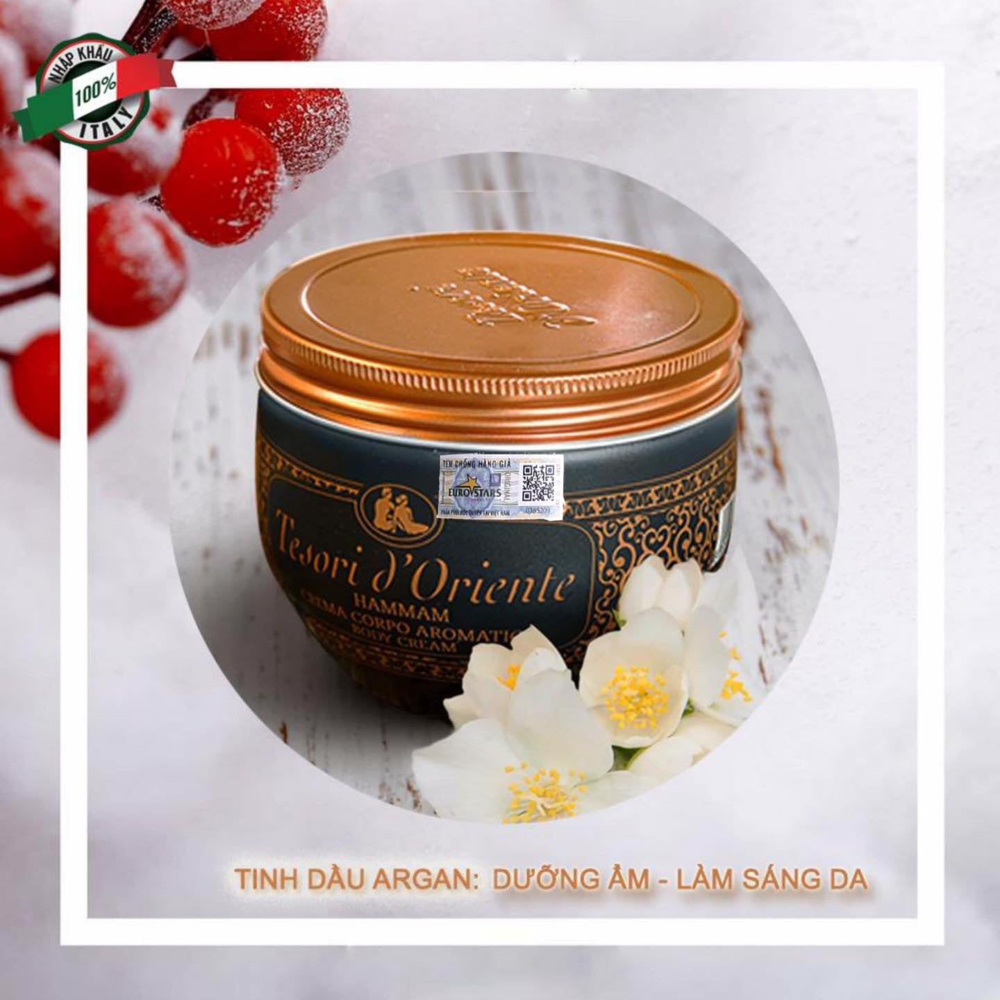 [FreeShip - COMBO  1 dưỡng tặng 5 gói  (5 hương] Kem dưỡng Thể Tesori d'Oriente 300g  (Hương  Sen , Hy  Lạp, Ai Cập, Hamma)