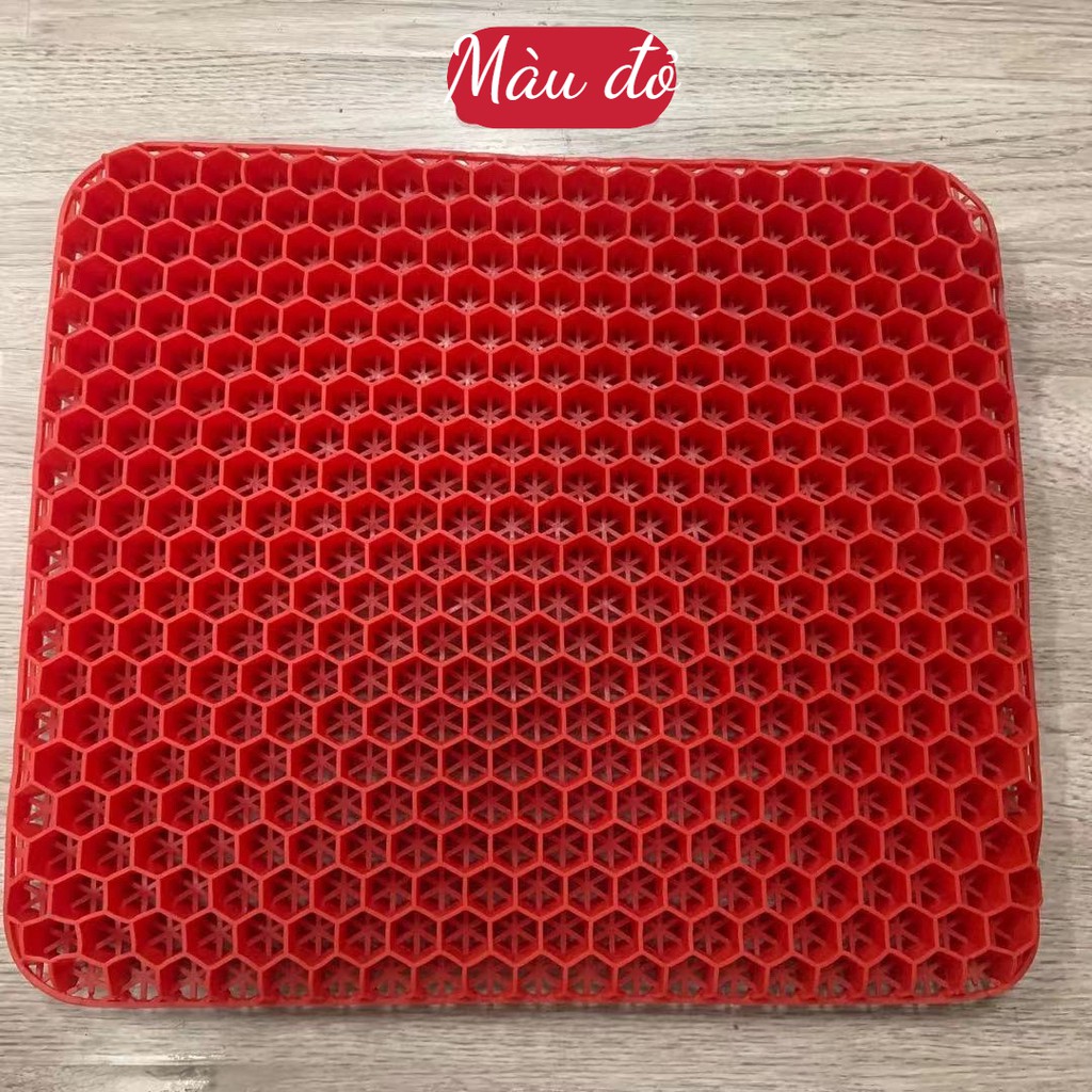 Đệm ngồi 3D silicon, đệm ngồi 3 lớp thoáng khí, đệm tổ ong gel tuần hoàn cho người ngồi lâu, đệm lót Nhật Bản đệm ngồi