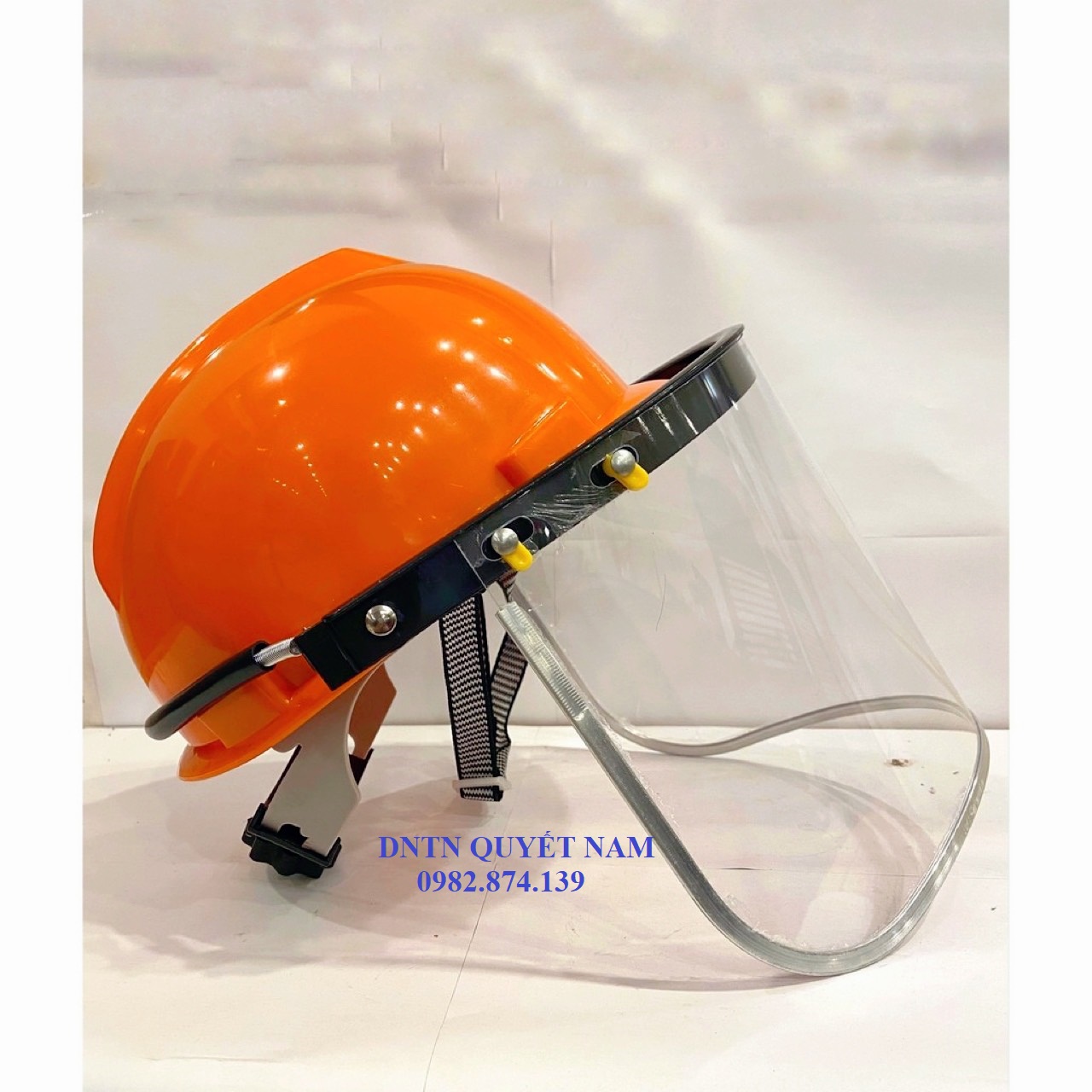 mũ bảo hộ lao động mặt kính- gọng nhôm