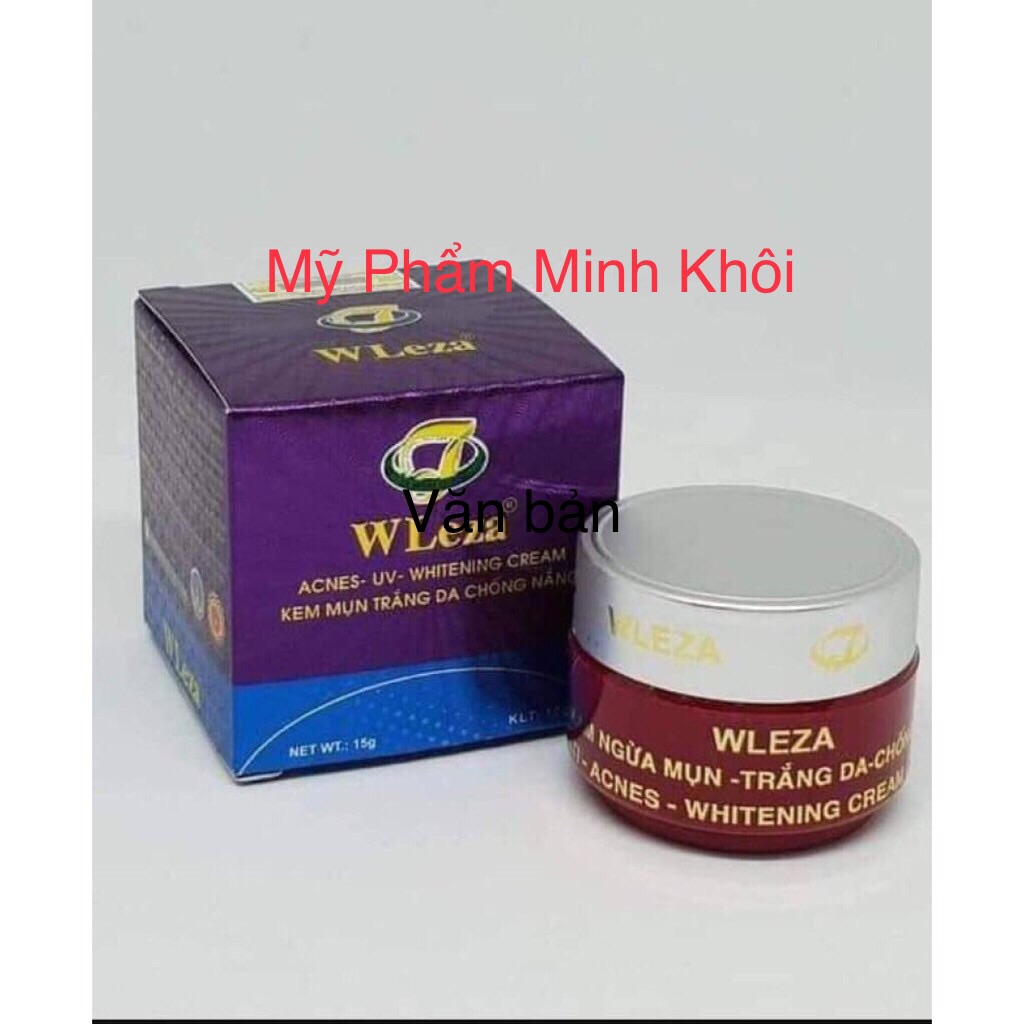 [HCM]Kem Wleza ngừa Mụn trắng da chống nắng