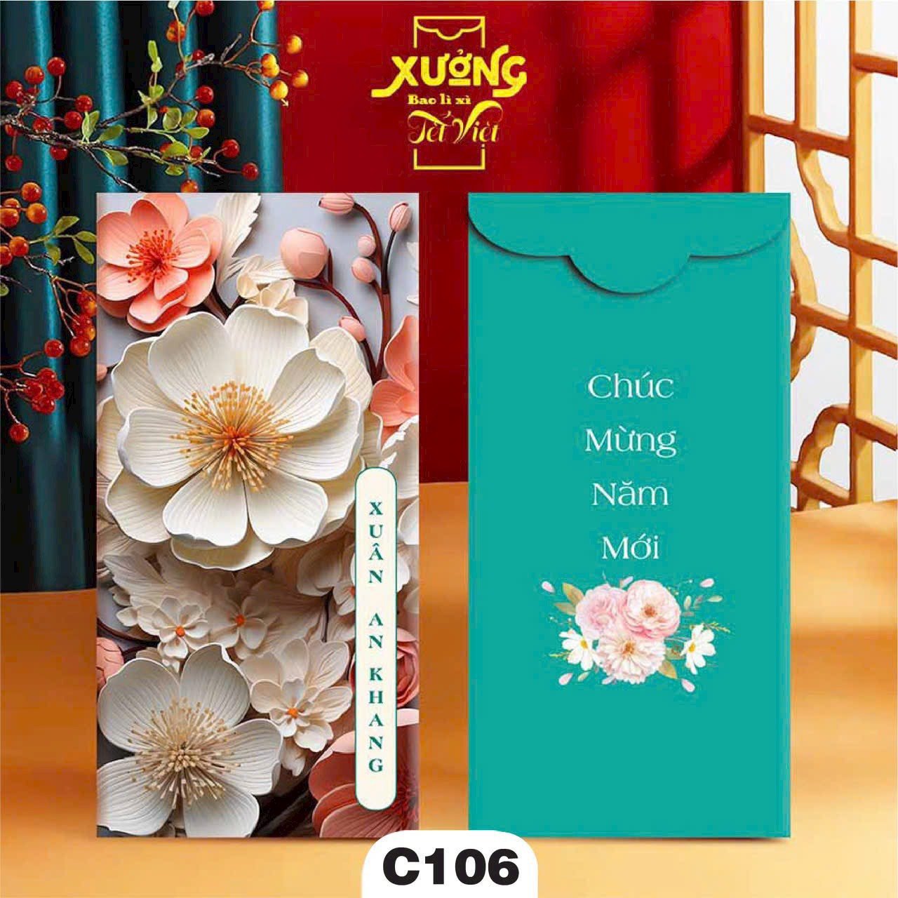 Combo 2000 cái bao lì xì Tết 2025 C150 siêu đẹp