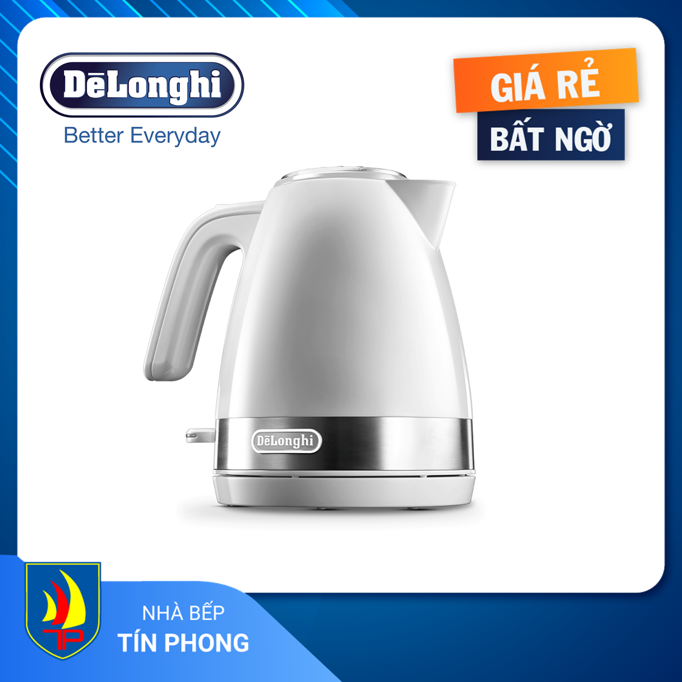 [HCM]ẤM ĐUN NƯỚC DELONGHI KBLA2000.W