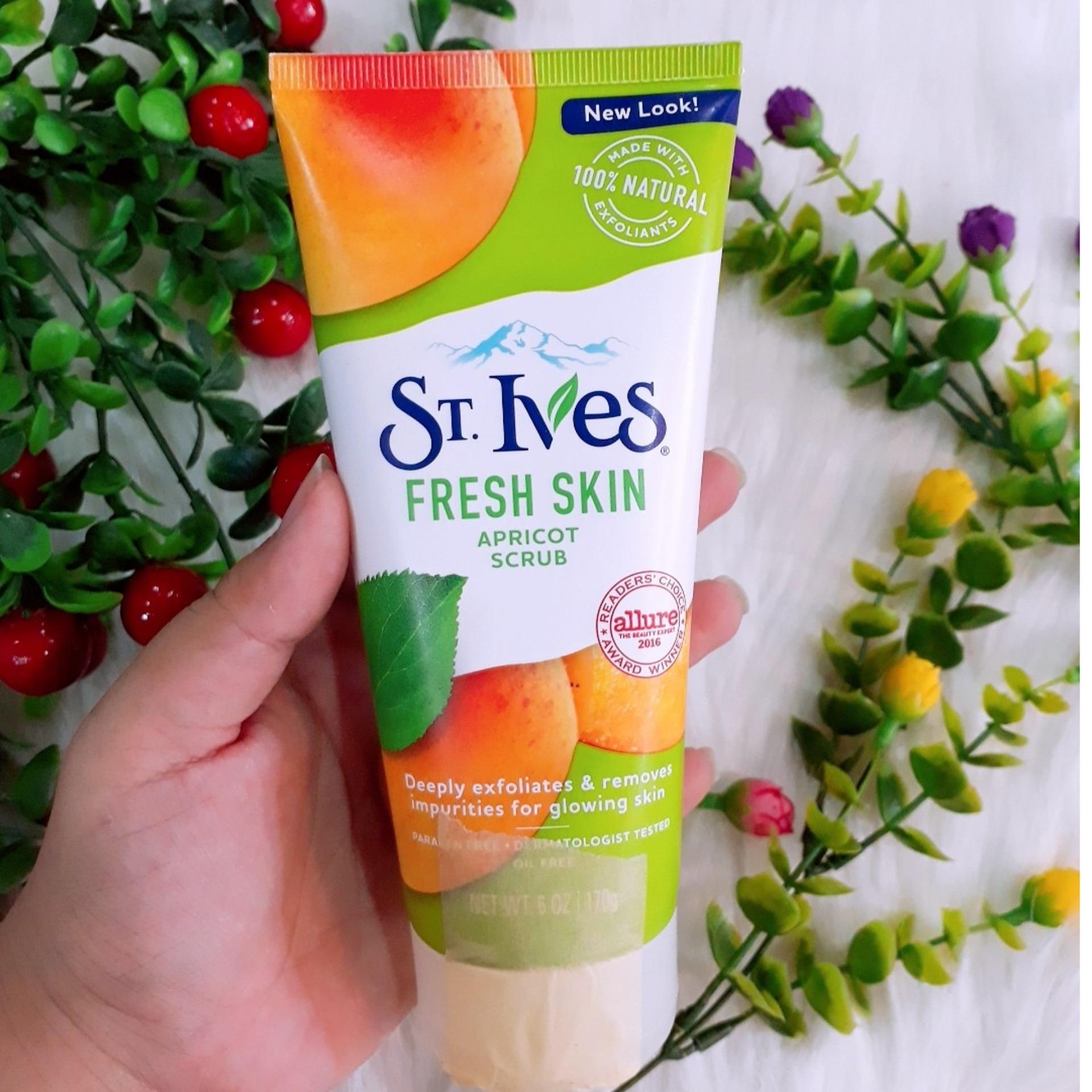 sữa rửa mặt tẩy da chết st.lves