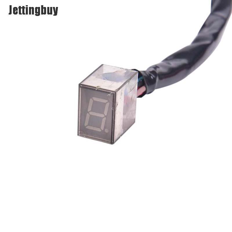 Jettingbuy LED Universal Digital Gear Indicator Motorcycle Display Shift Lever Sensor